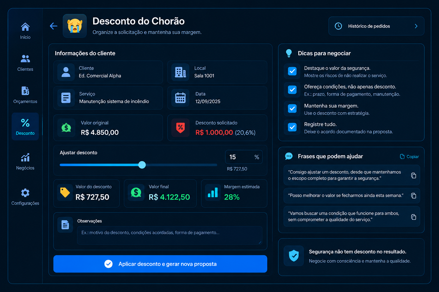 Desconto do Chorão